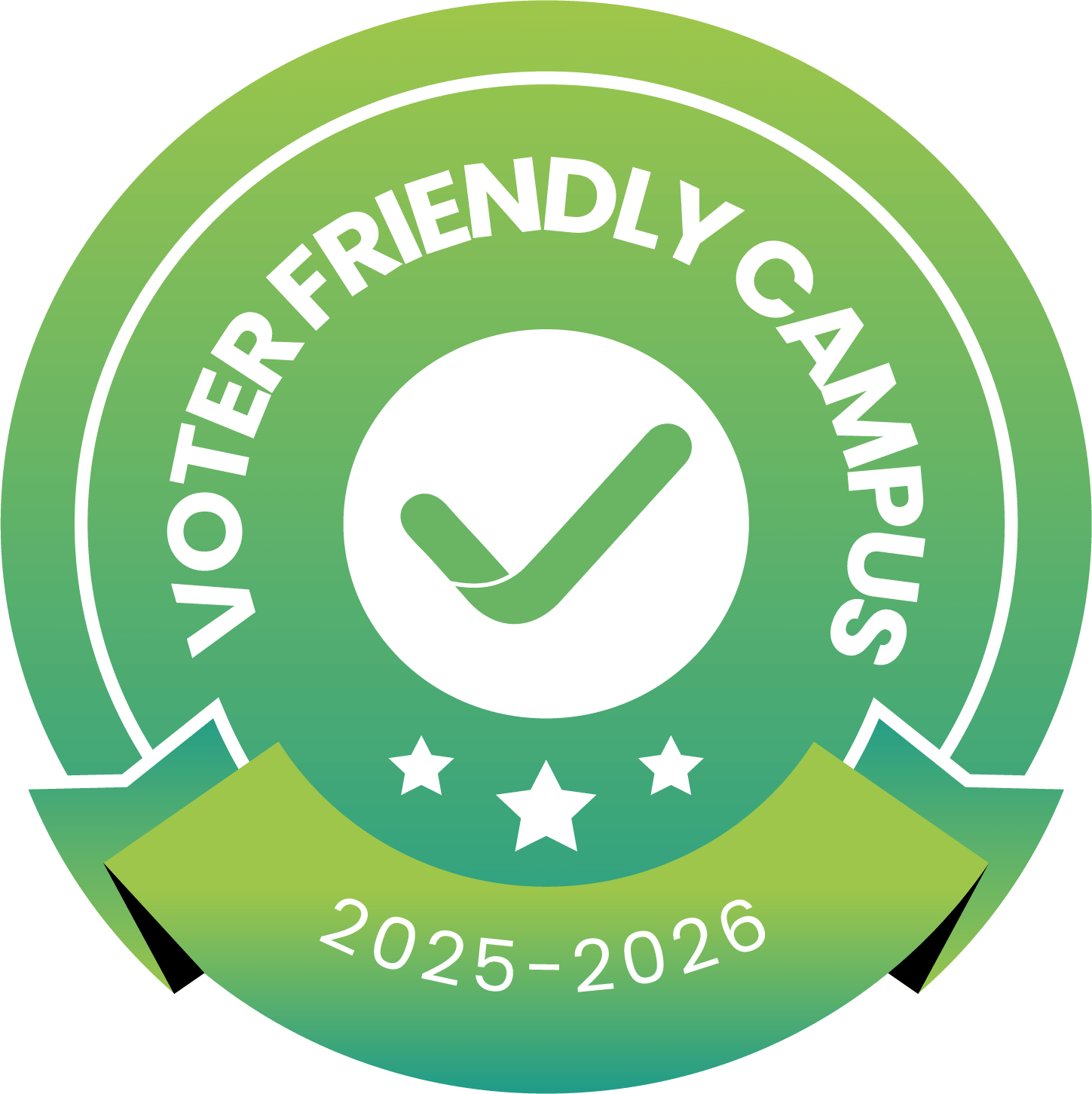 Voter Friendly Campus Badge 2025-26